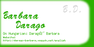 barbara darago business card